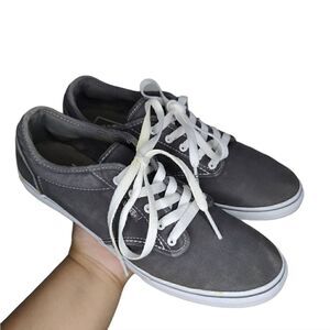 Vans Grey Canvas Skate Sneakers